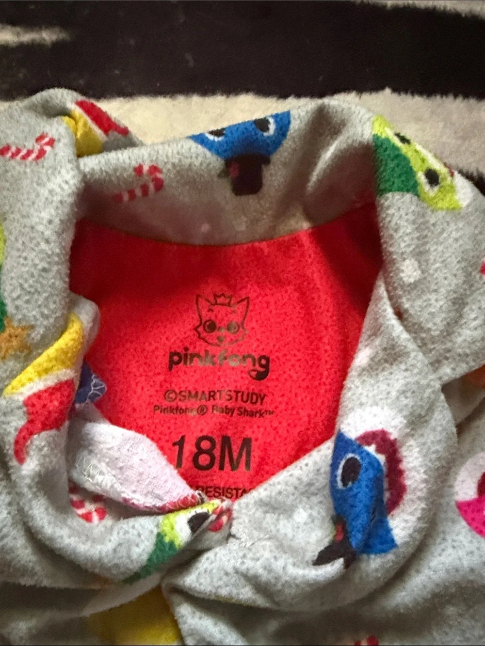 Baby Shark toddler pj set